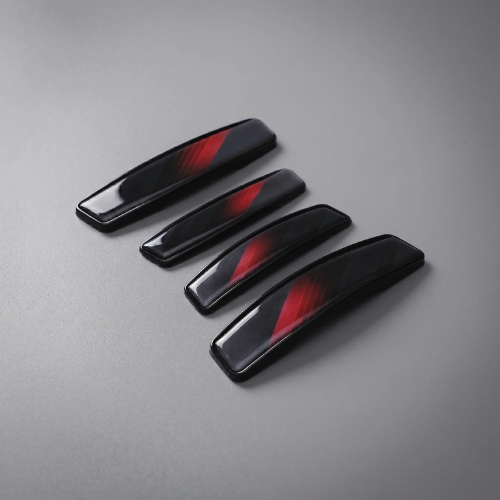 Modesto Premium Door Edge Guard – Black Red Carbon Design