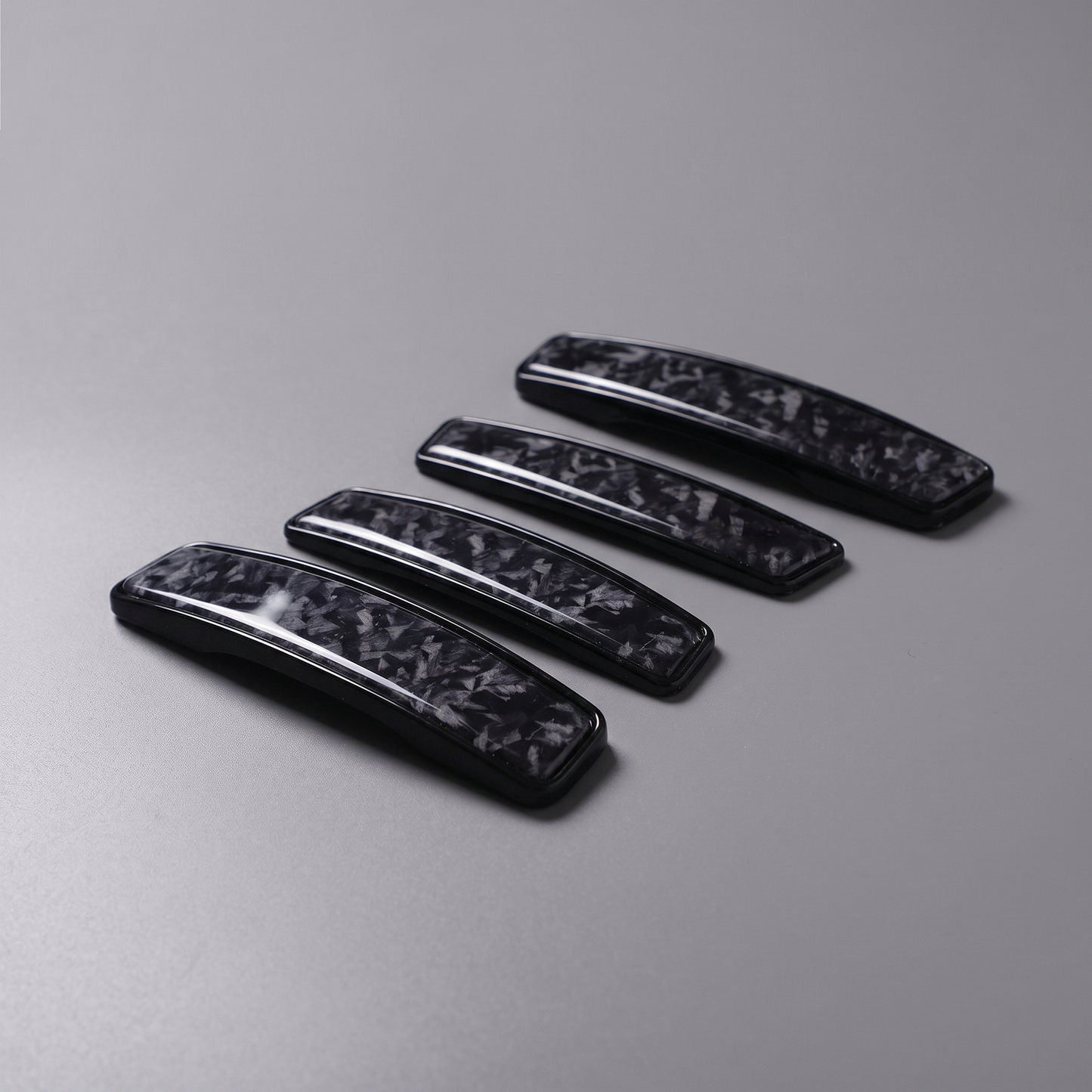 Modesto Premium Door Edge Guard – Black Marble Carbon Design