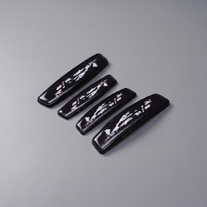 Modesto Premium Door Edge Guard – Black Abstract Pattern Design