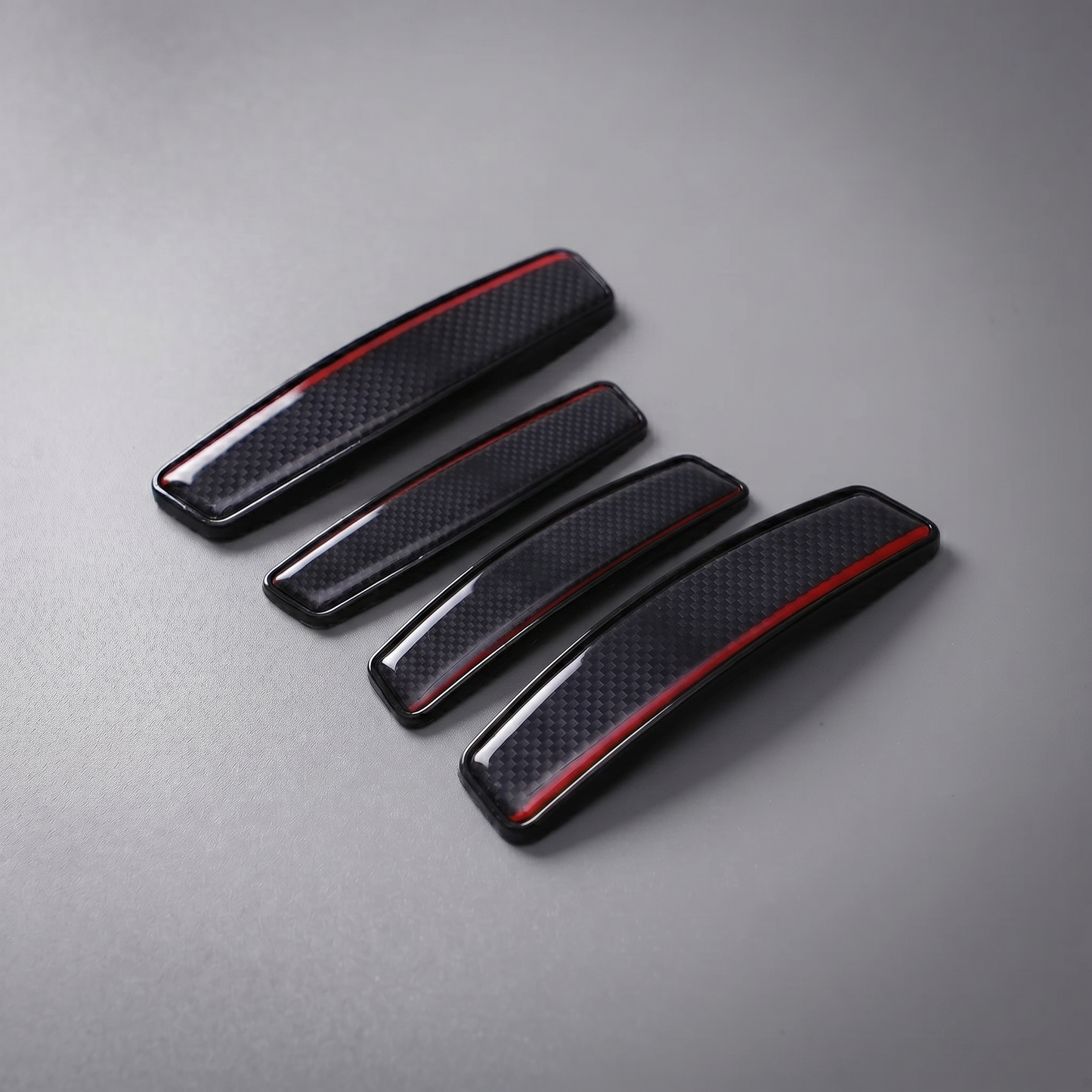 Modesto Premium Door Edge Guard – Chrome Red Accent Design