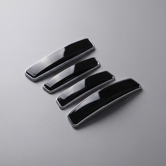 Modesto Premium Door Edge Guard – Chrome Gloss Black Design