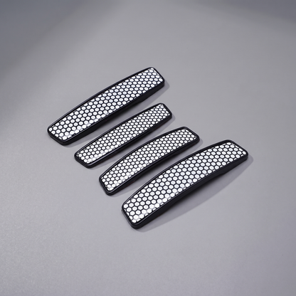 Modesto Premium Door Edge Guard – Black Honeycomb Design