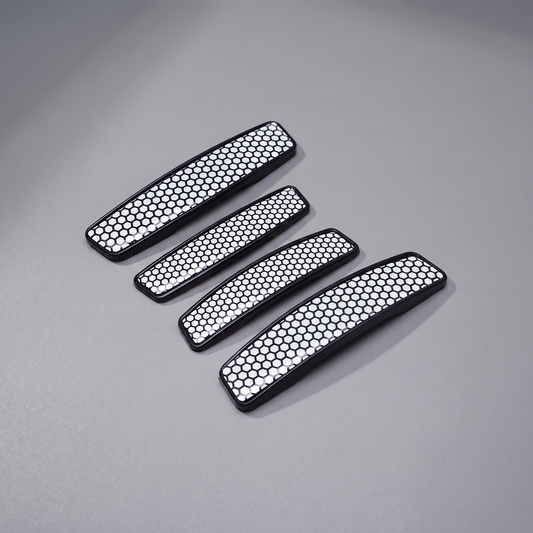Modesto Premium Door Edge Guard – Black Honeycomb Design