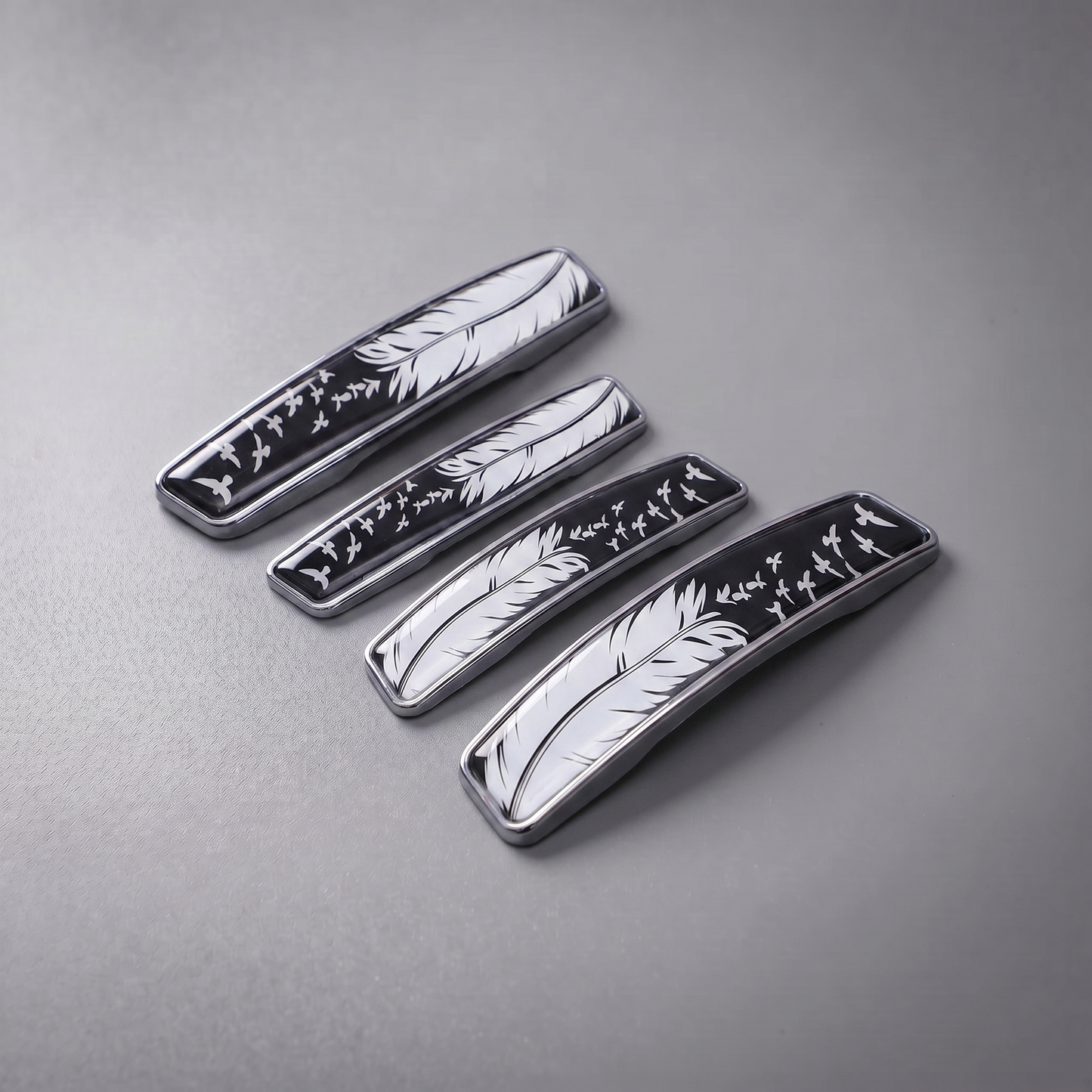 Modesto Premium Door Edge Guard – Chrome Marble Design