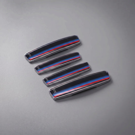 Modesto Premium Door Edge Guard – Chrome Blue Accent Design