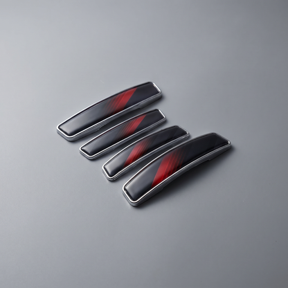Modesto Premium Door Edge Guard – Chrome Red Carbon Design