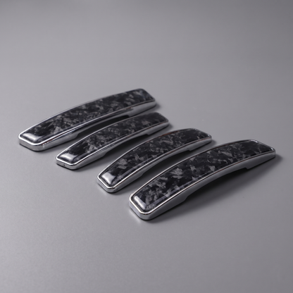 Modesto Premium Door Edge Guard – Chrome Carbon Pattern Design