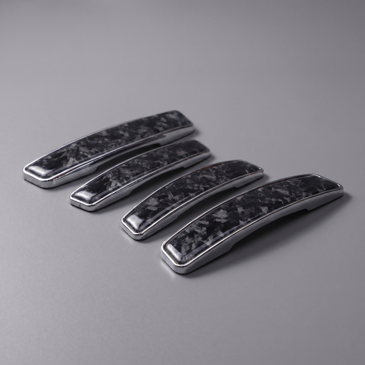 Modesto Premium Door Edge Guard – Chrome Carbon Pattern Design
