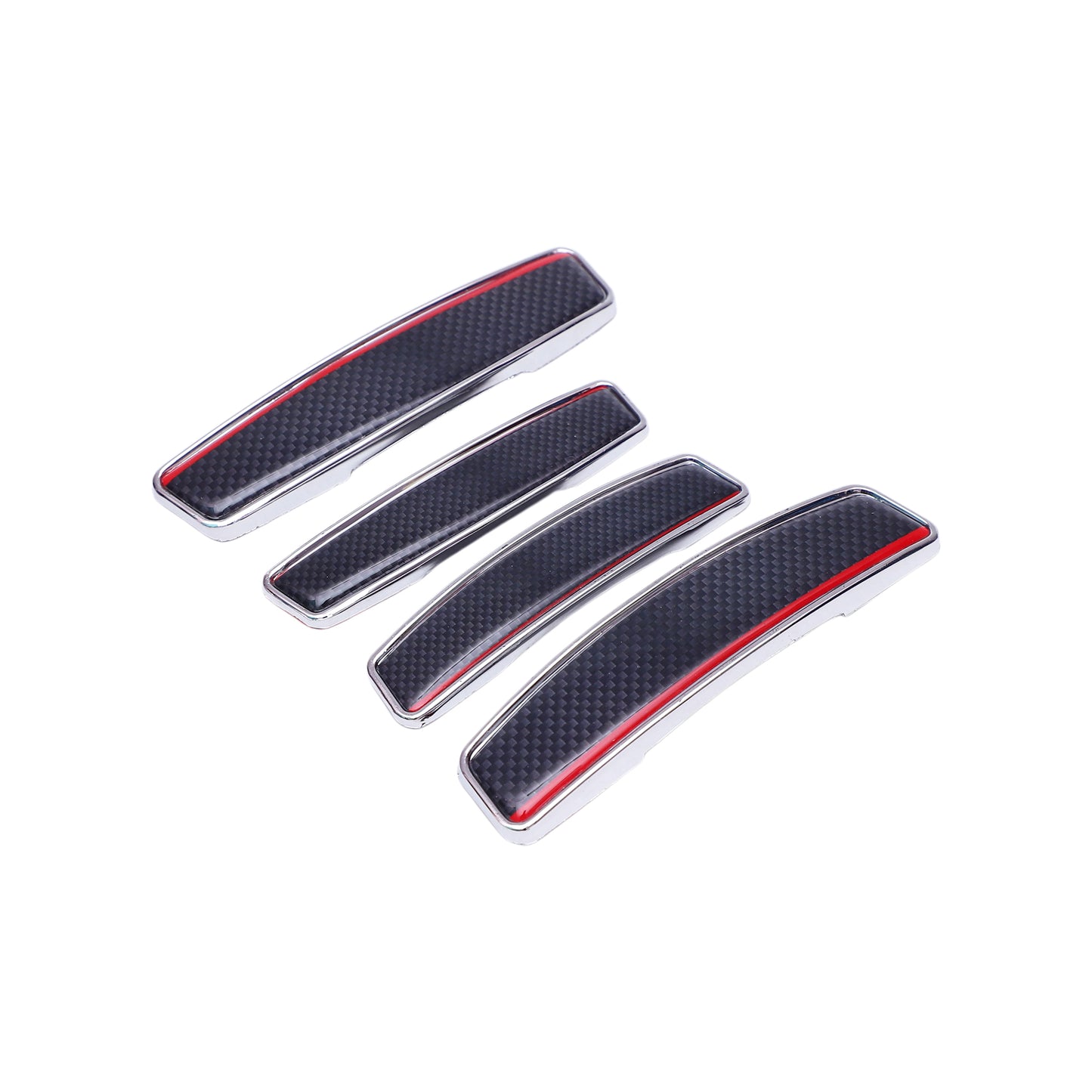Modesto Premium Door Edge Guard – Chrome Red Accent Design