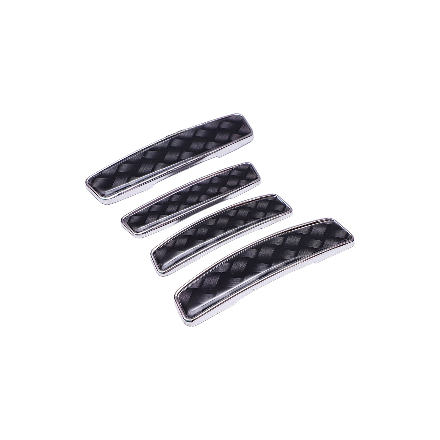 Modesto Premium Door Edge Guard – Chrome Carbon Fiber Design