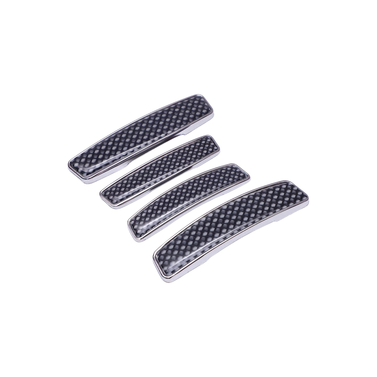 Modesto Premium Door Edge Guard – Chrome Carbon Fiber Design