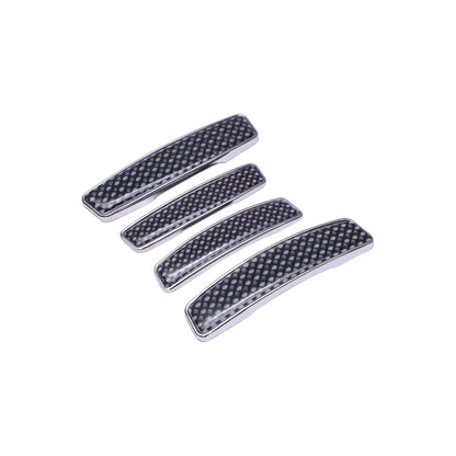 Modesto Premium Door Edge Guard – Chrome Carbon Fiber Design
