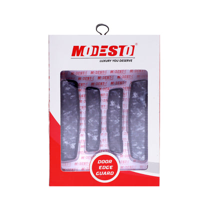 Modesto Premium Door Edge Guard – Black Marble Carbon Design