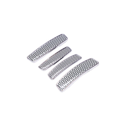 Modesto Premium Door Edge Guard – Chrome Honeycomb Design