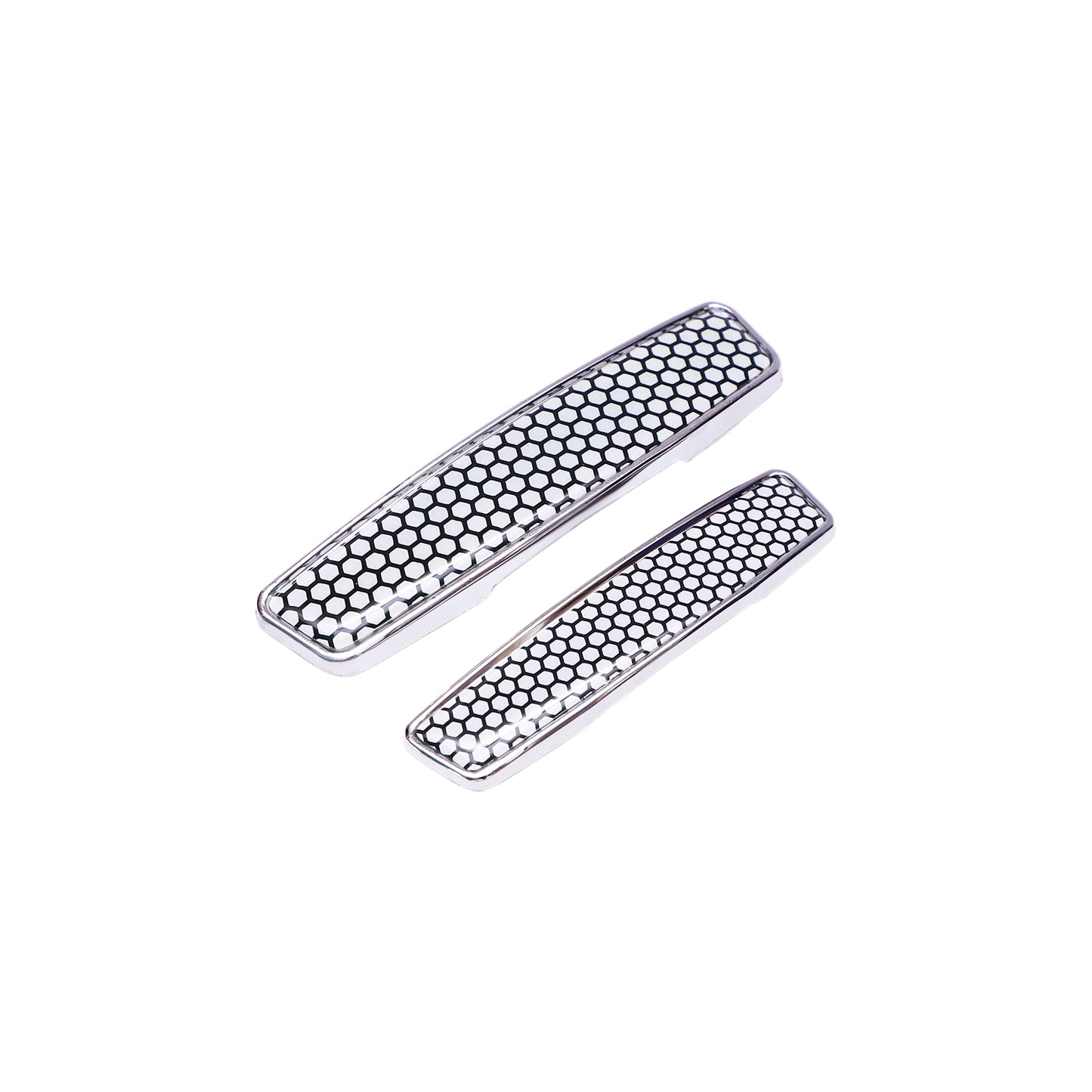 Modesto Premium Door Edge Guard – Chrome Honeycomb Design