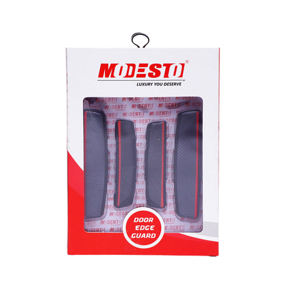 Modesto Premium Door Edge Guard – Black Red Accent Design