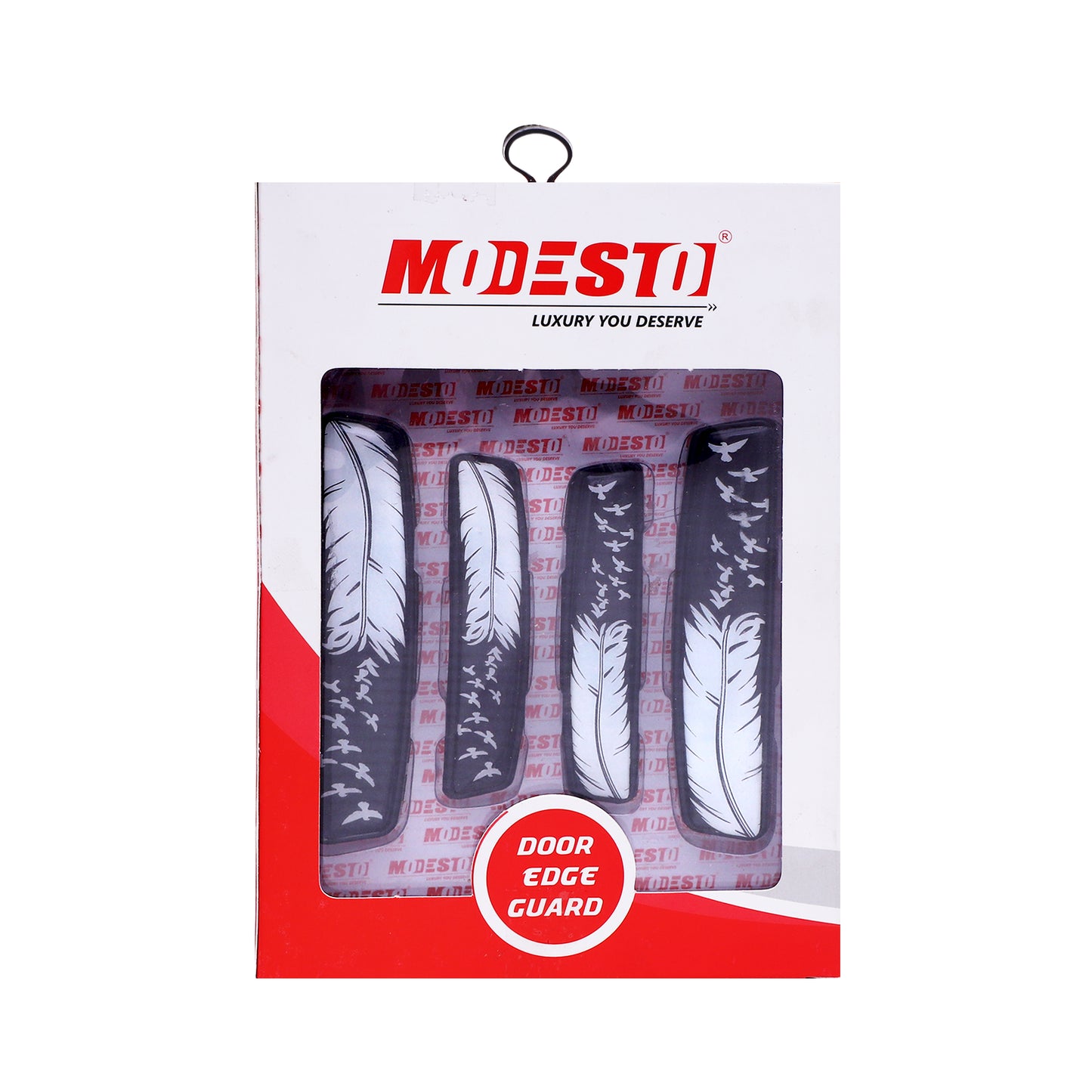 Modesto Premium Door Edge Guard – Black Marble Design