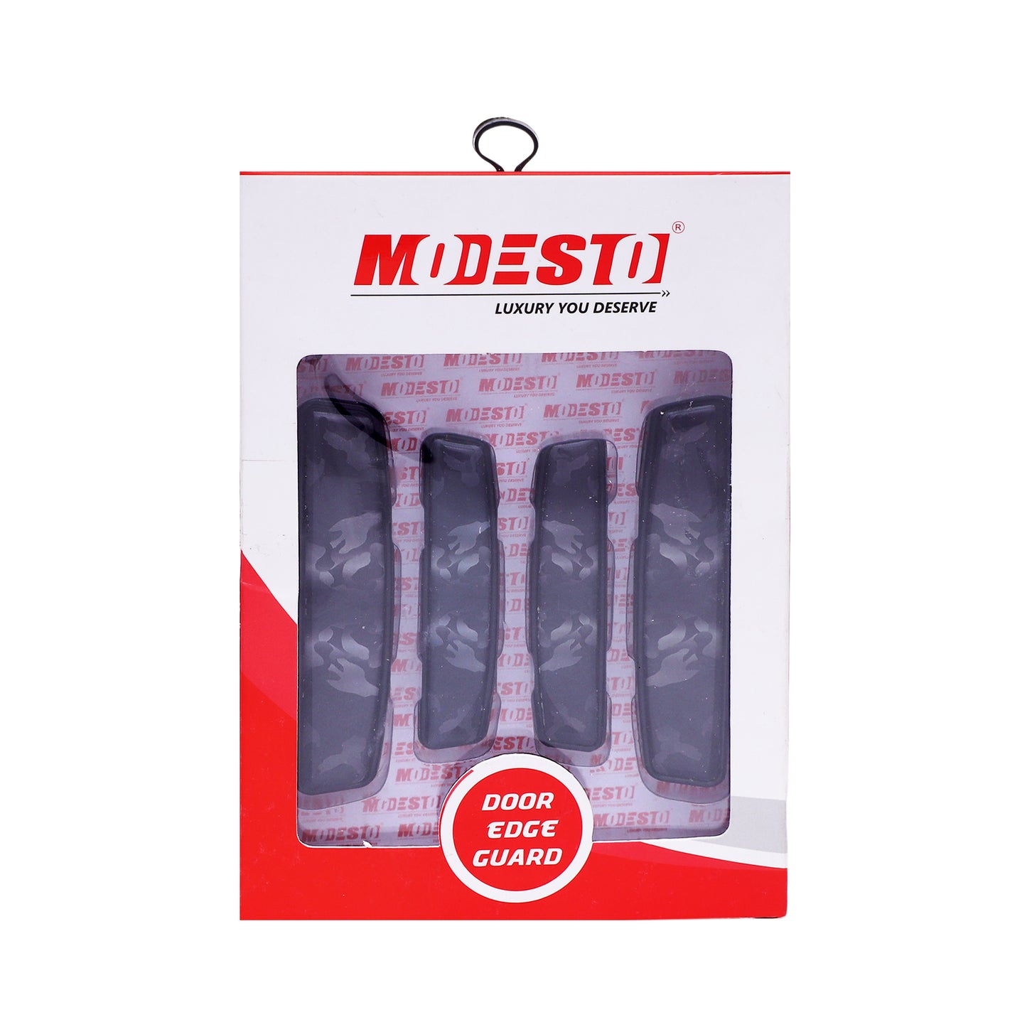 Modesto Premium Door Edge Guard – Black Stone Texture Design