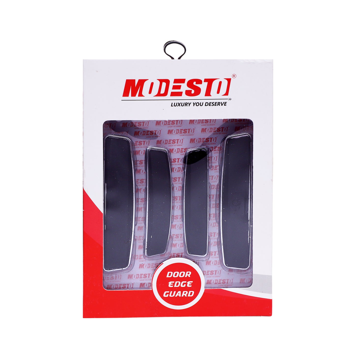 Modesto Premium Door Edge Guard – Chrome Gloss Black Design