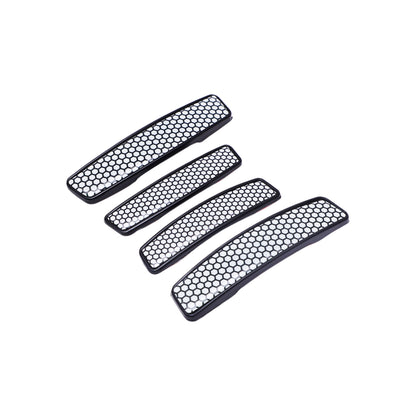 Modesto Premium Door Edge Guard – Black Honeycomb Design
