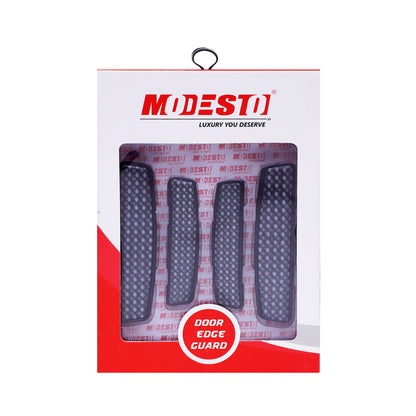 Modesto Premium Door Edge Guard – Black Honeycomb Design