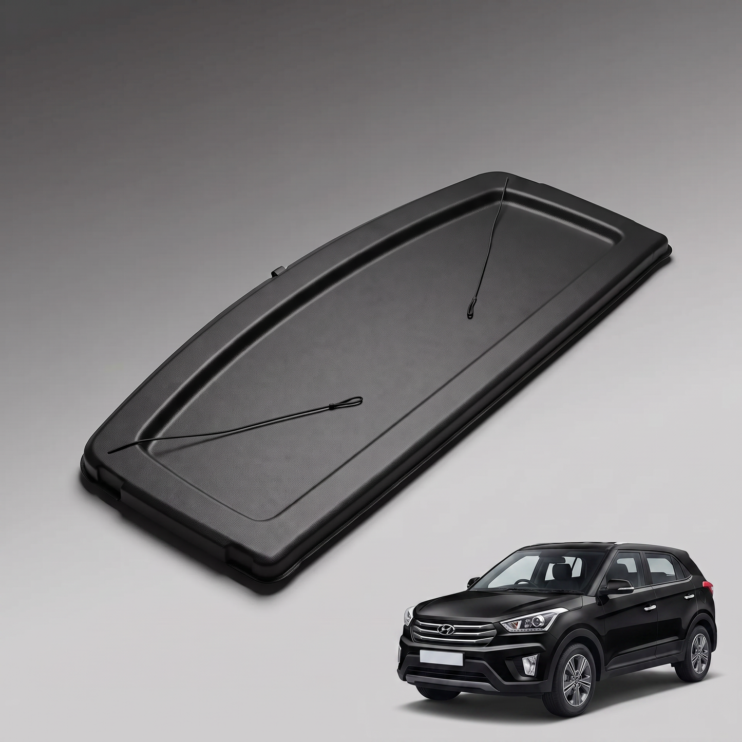Modesto Premium Parcel Tray for Hyundai Creta 2015-2019 with Bracket
